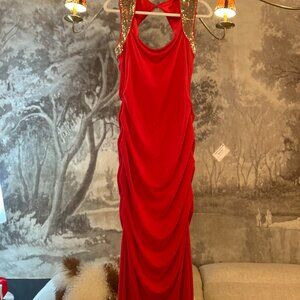 Calvin Klein Ruched Maxi Dress